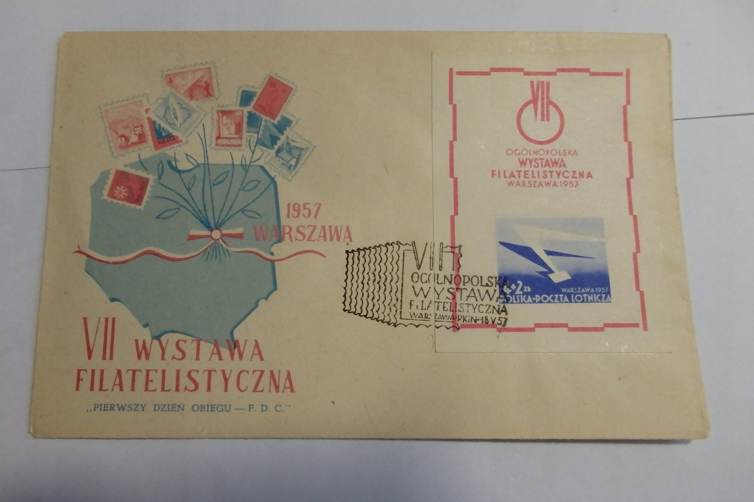 FDC Fi.bl.20, kas. 1957r. B9052