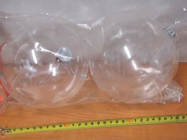 bombka  2szt. przezroczysta 15cm  do zdobienia | XMT-15056 — 4