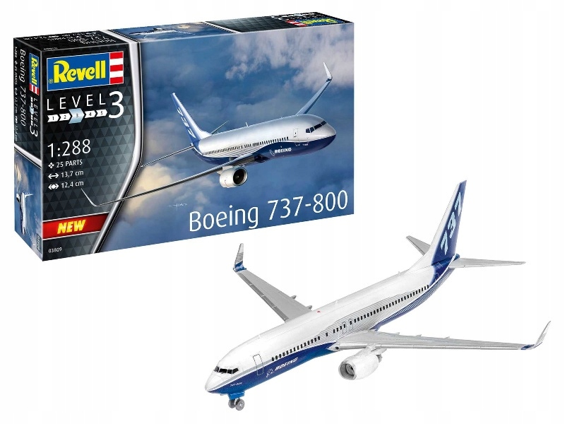 Revell 63809 Modelářská sada Boeing 737-800 1:288