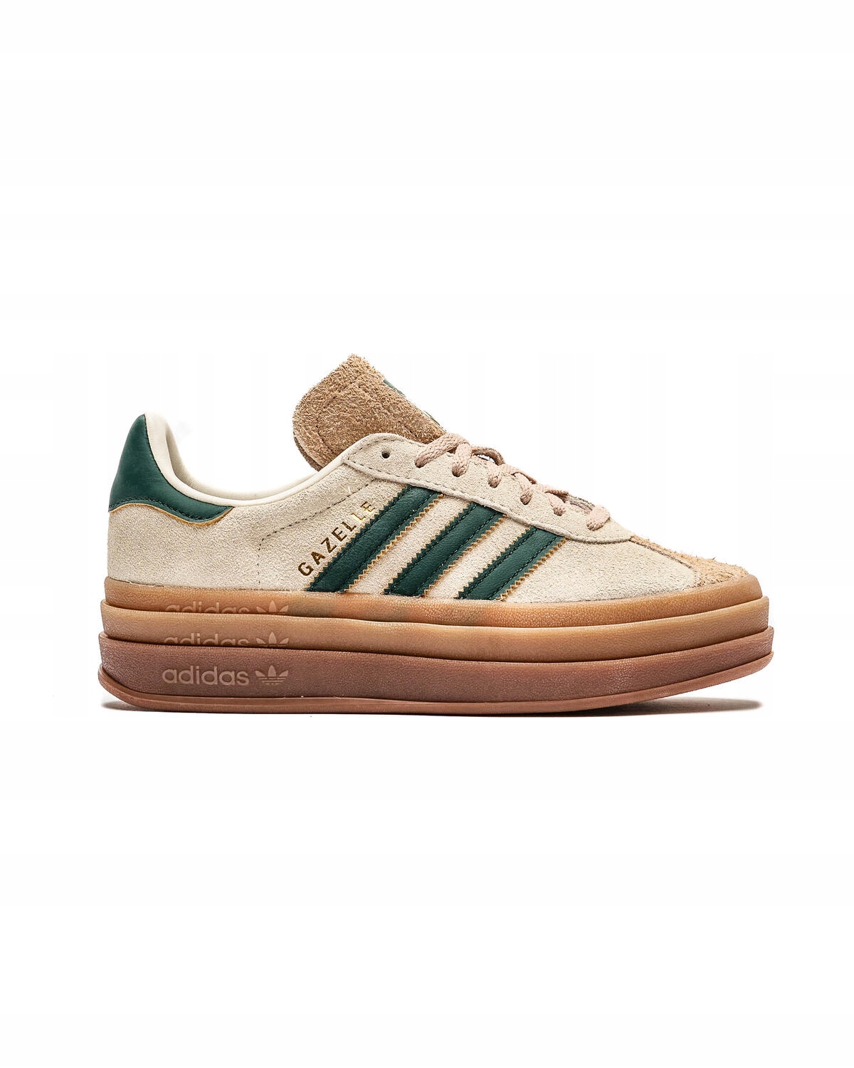 Dámske topánky Adidas Gazelle Bold Green Stripe ID7056 veľkosť 39 1/3
