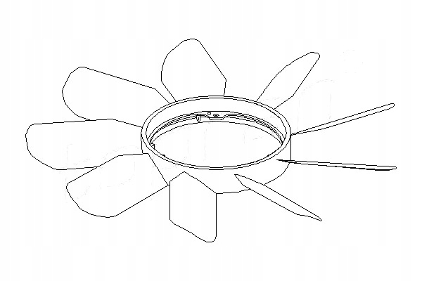 WIATRAK WENTYLATORA MERCEDES W124 201 TOPRAN Producent części Topran