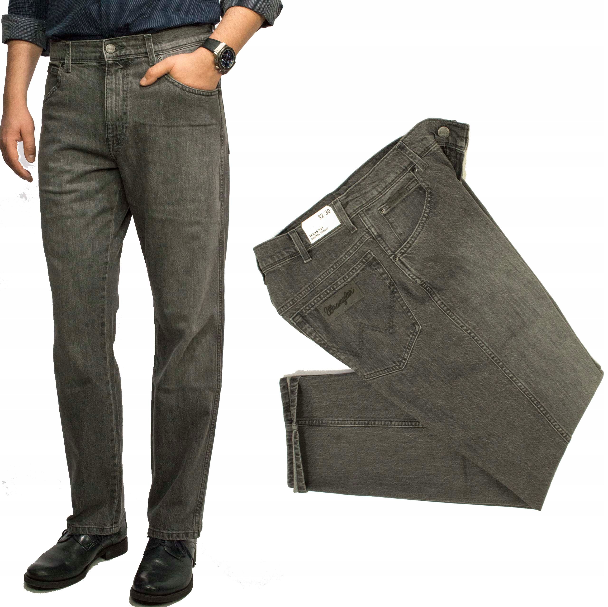 Wrangler Texas Dusty Granite pánské džínové kalhoty W40 L34