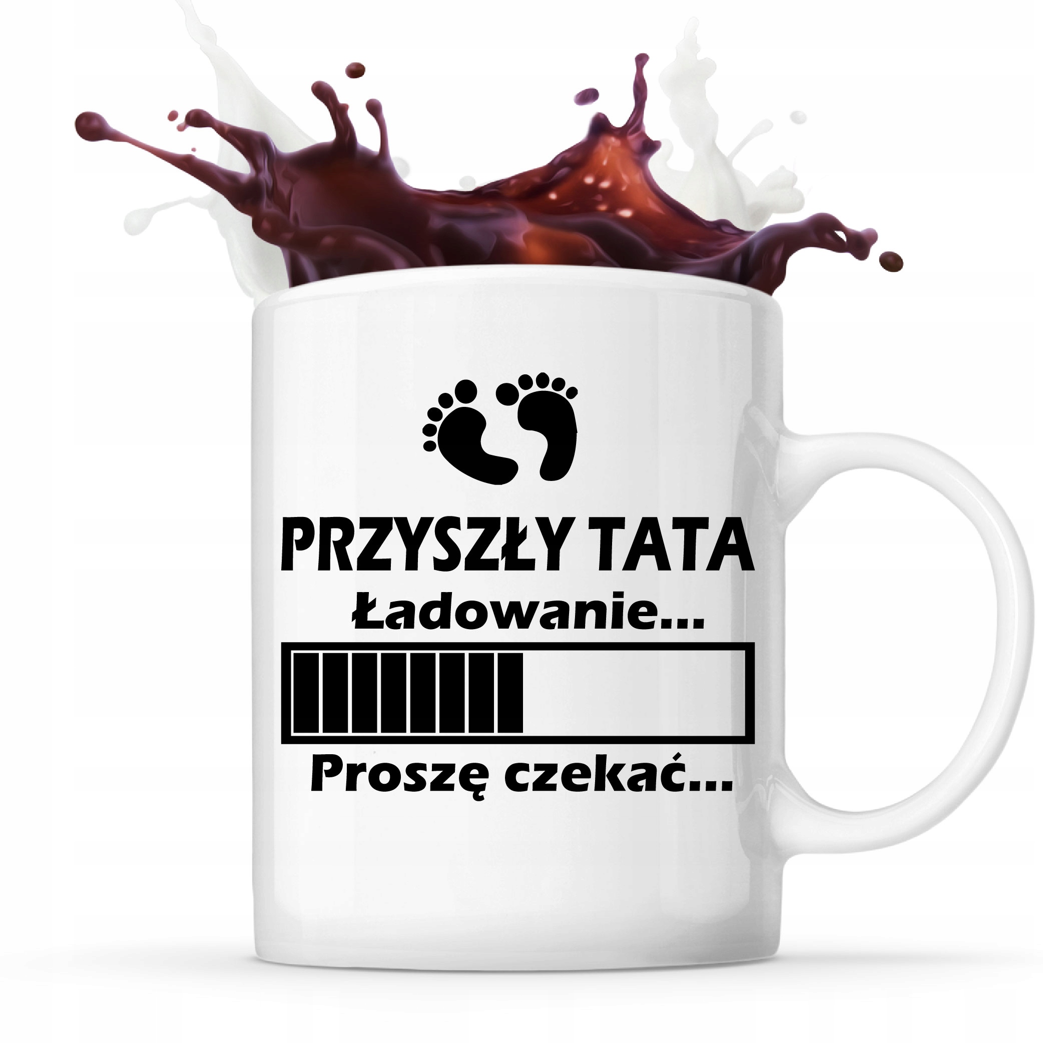 

Kubek Dzień Ojca Przyszły Tata Ładowanie Będę Tatą