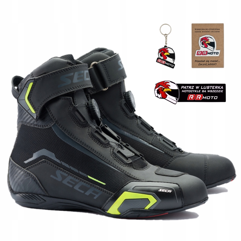 

Buty Seca Apex Evo Black czarny żółty fluo Gratisy