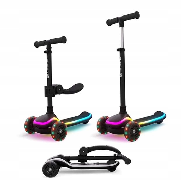 Kinderkraft Hulajnoga Dla Dzieci 2W1 Raket Up 2 Led Składana Dla 2 Latka+