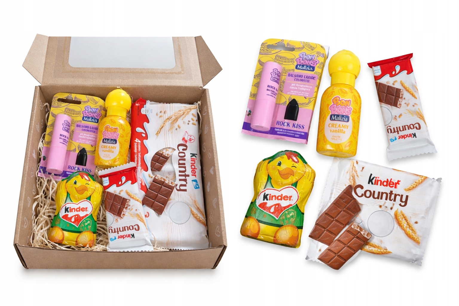 Sada Box Překvapení pro dívku Kosmetika Sladkosti Den dětí