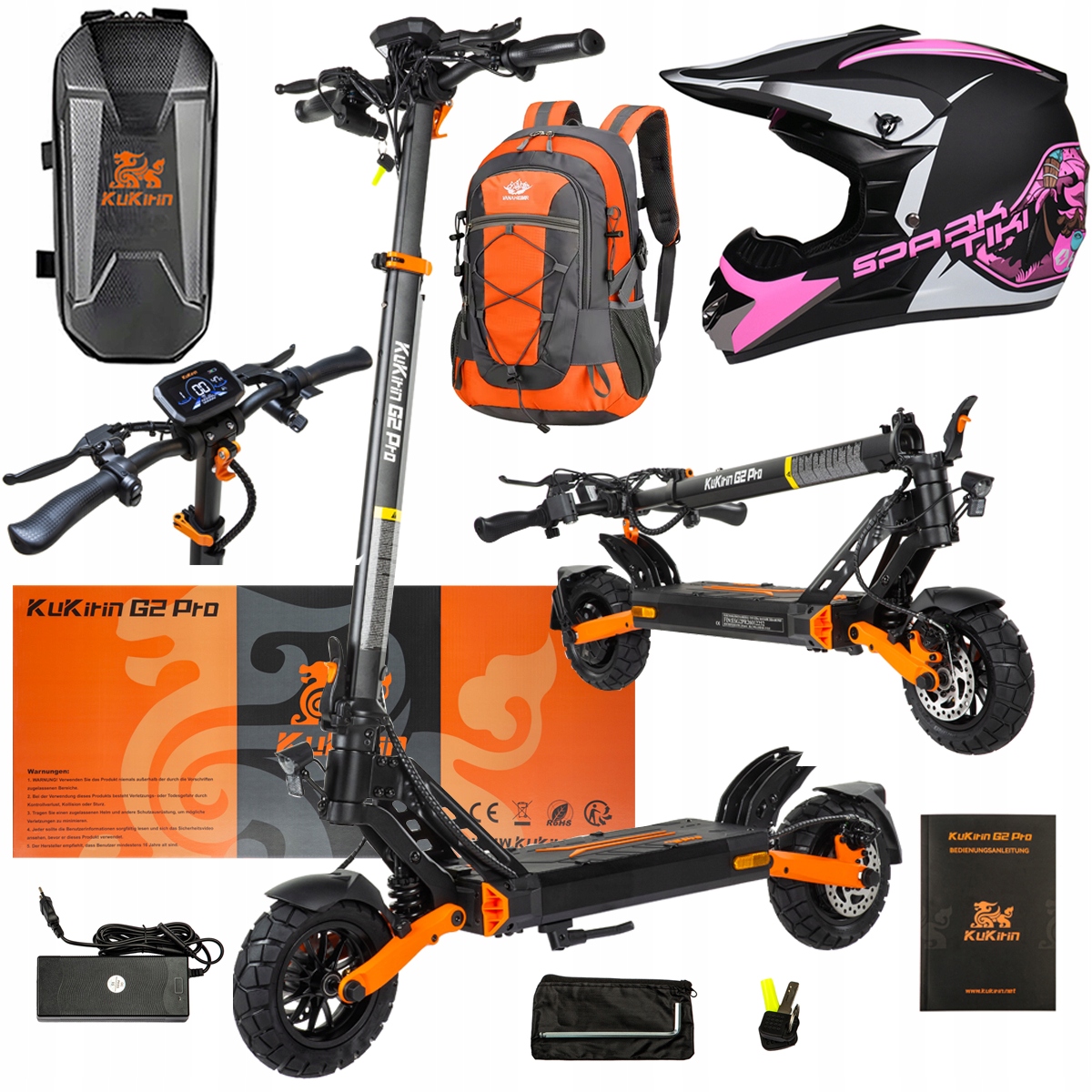 Pojazd Elektryczny KuKirin G2 Pro Abe 500w 48V 15.6AH 65KM 25KM/h +Dárek