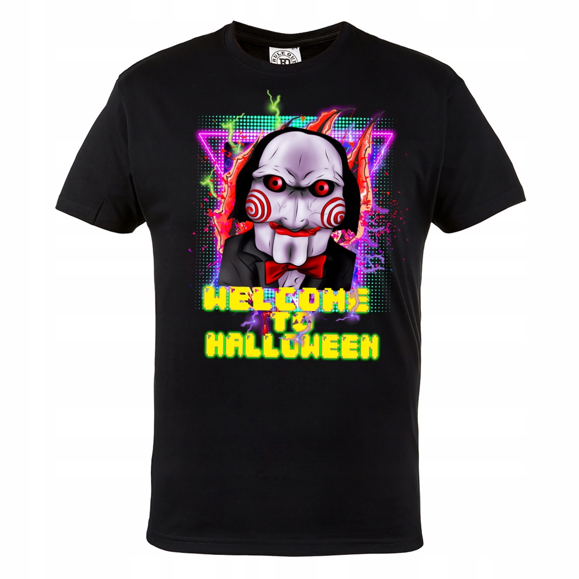 

Męska Koszulka Filmowa Na Halloween Horror Jigsaw