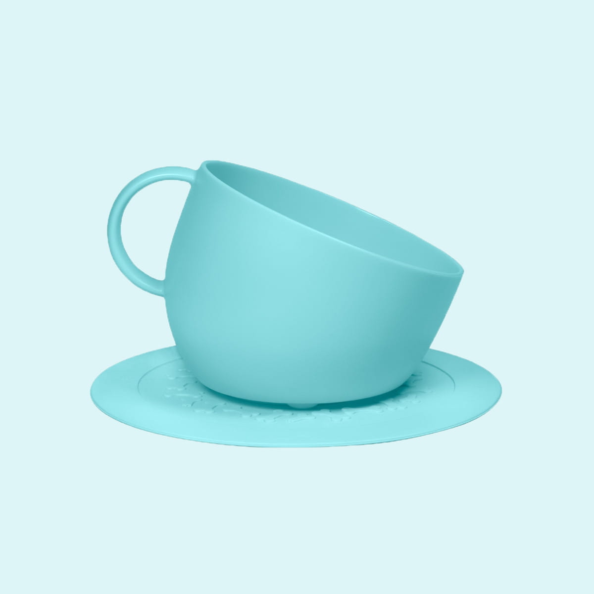 Levně Velká miska pro psa s podložkou Cup & Plate, mátová