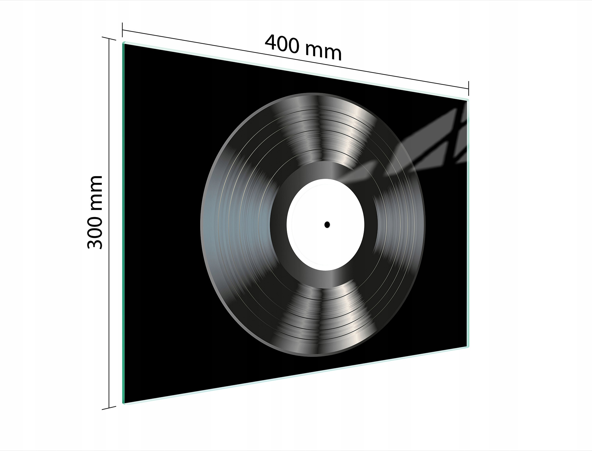 SZKLANA DESKA DO KROJENIA 40x30 WINYL SZYBA HARTOWANA