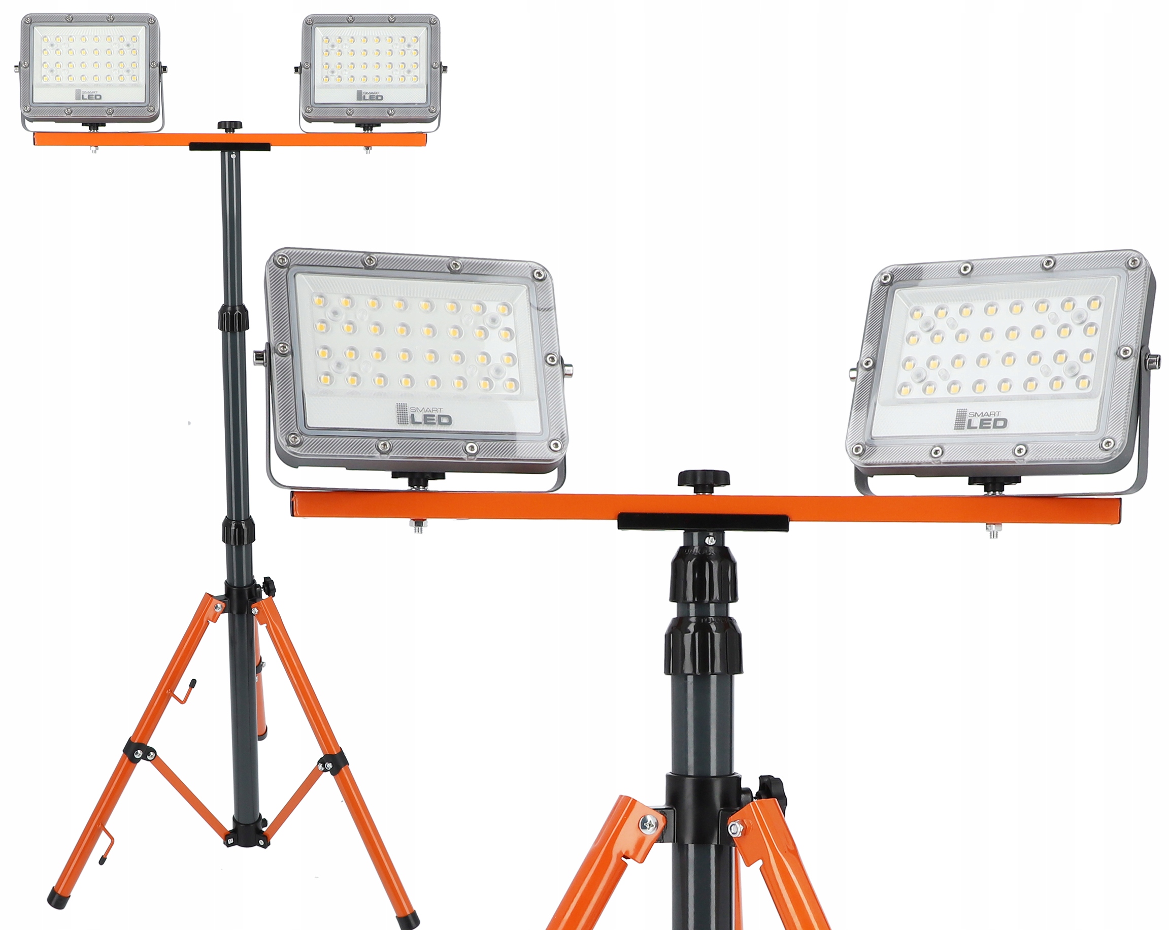 

Halogen naświetlacz Led 2x 50W statyw budowlany