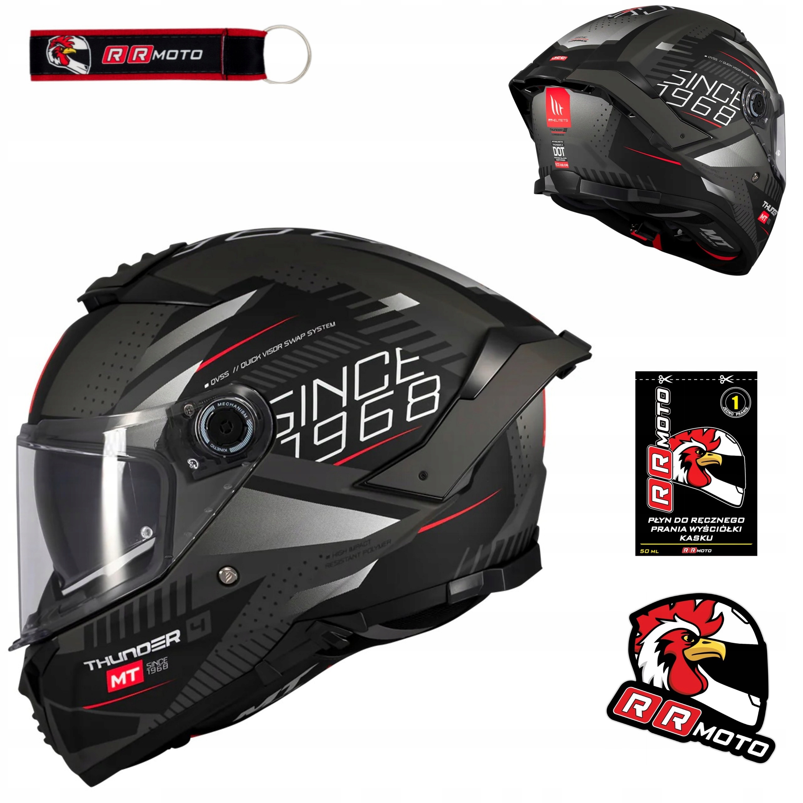 Motocyklová prilba Mt Thunder 4 Sv Luminence Matt Black/grey