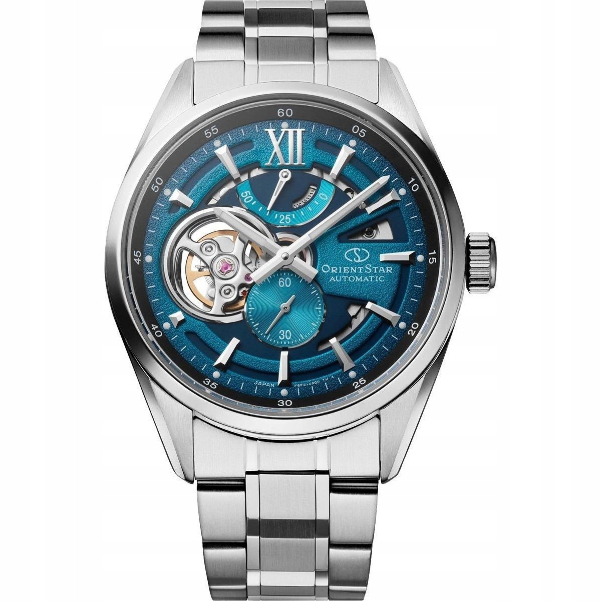 Pánské Hodinky Orient Star RE-AV0140E00B stříbrný náramek