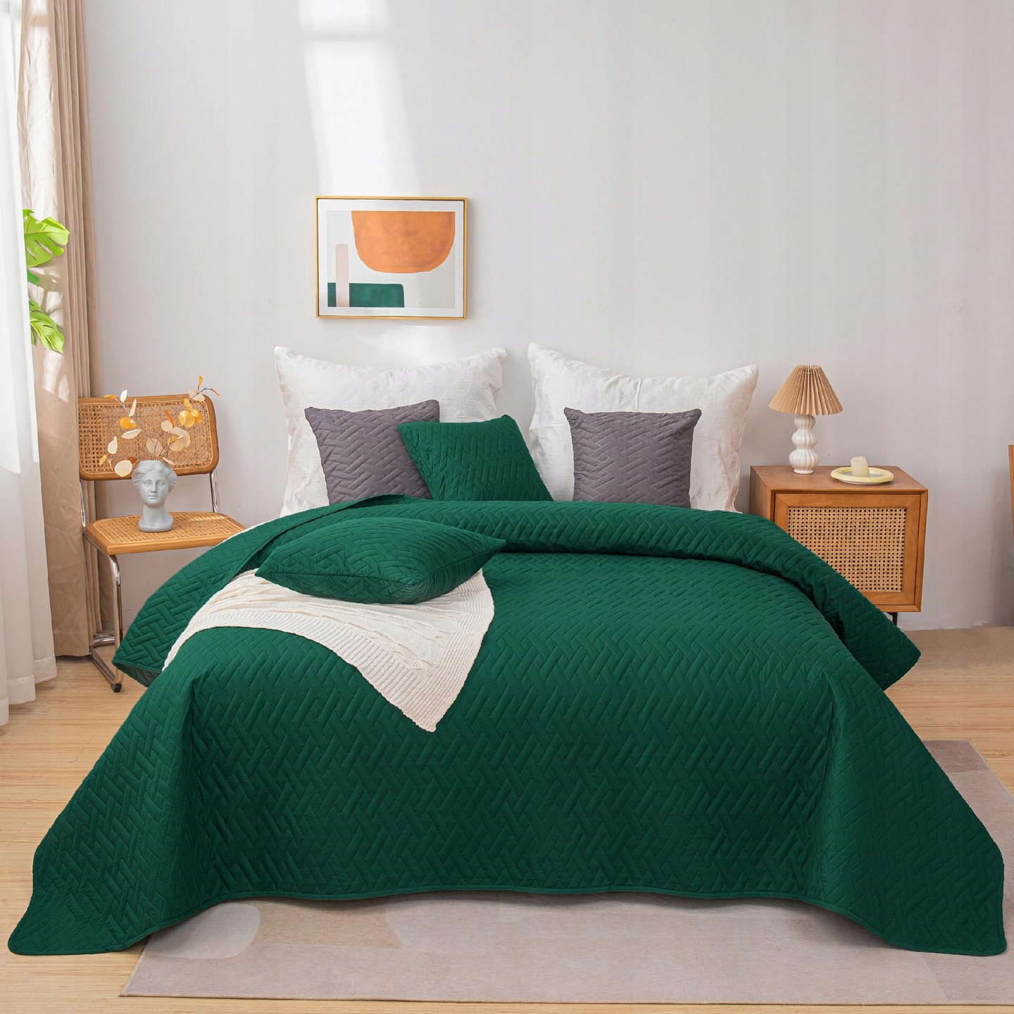 NARZUTA NA ŁÓŻKO PIKOWANA DWUSTRONNA KAPA KOC PLED DASH 160*220 Marka Spod Igły i Nitki