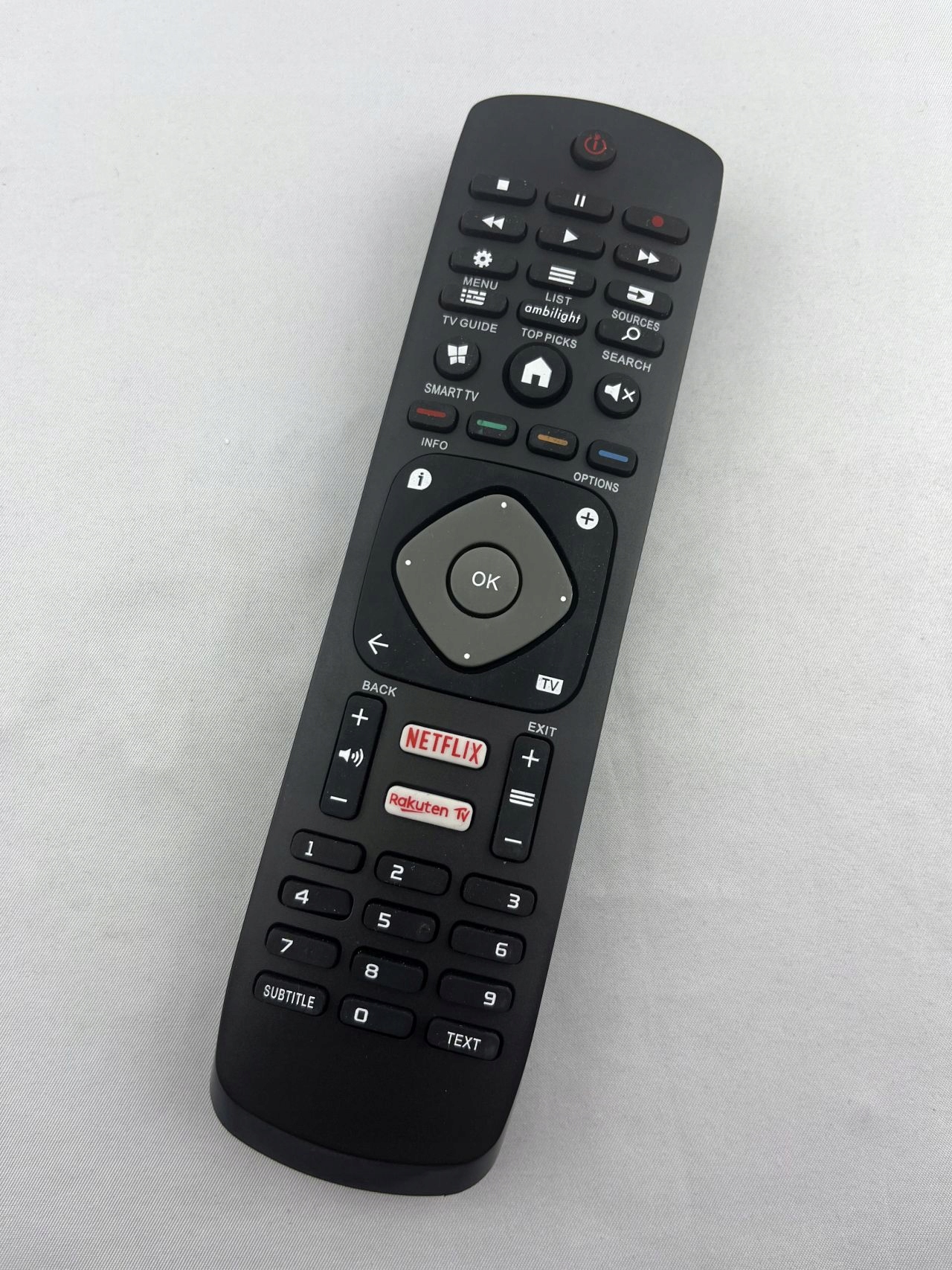 Pilot do TV PHILIPS RM-L1285 L1285V L1725V NETFLIX RAKUTEN AMBILIGHT Kod producenta RM-L1285