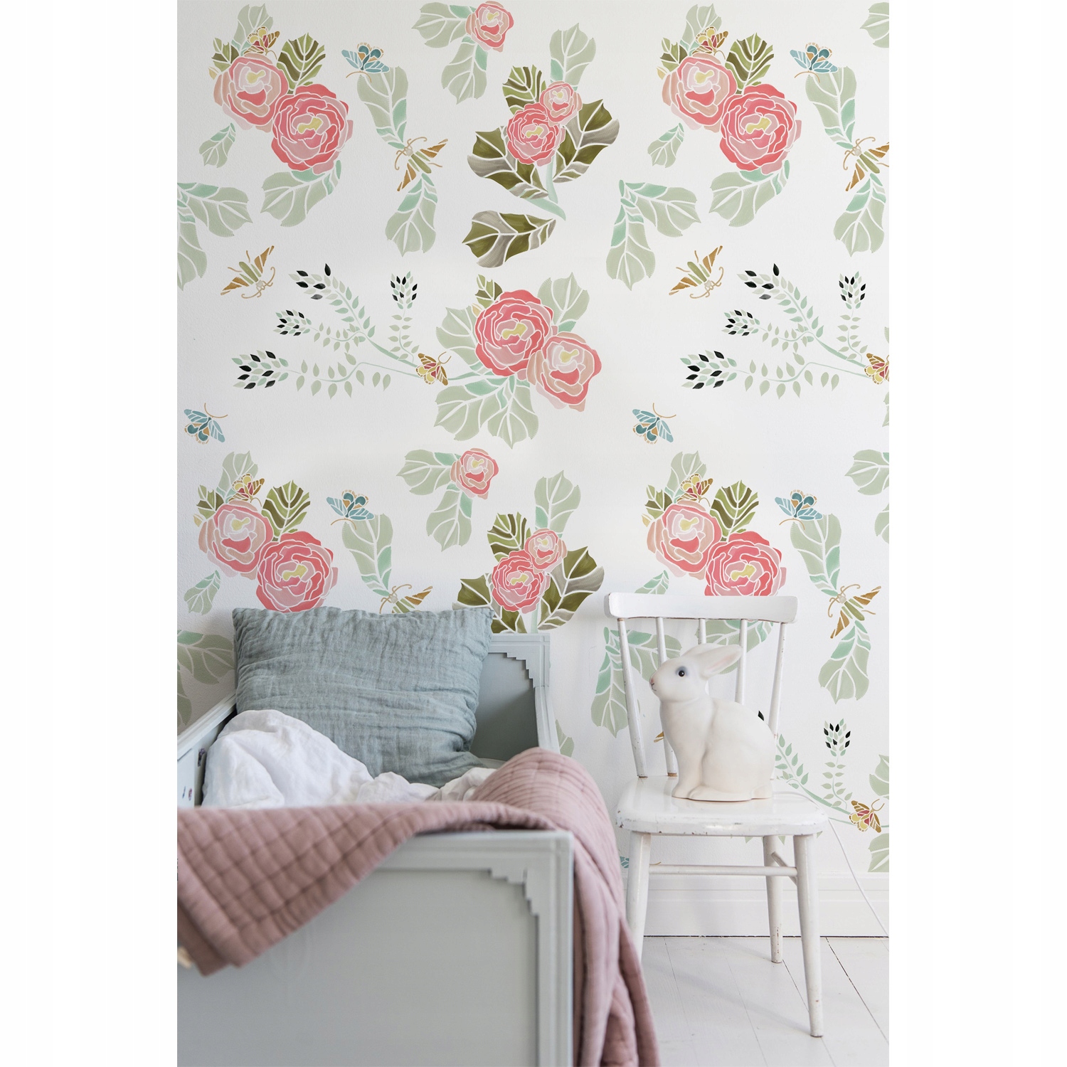 

Fototapeta Kwiaty z motylami MagicStick 312x219 cm