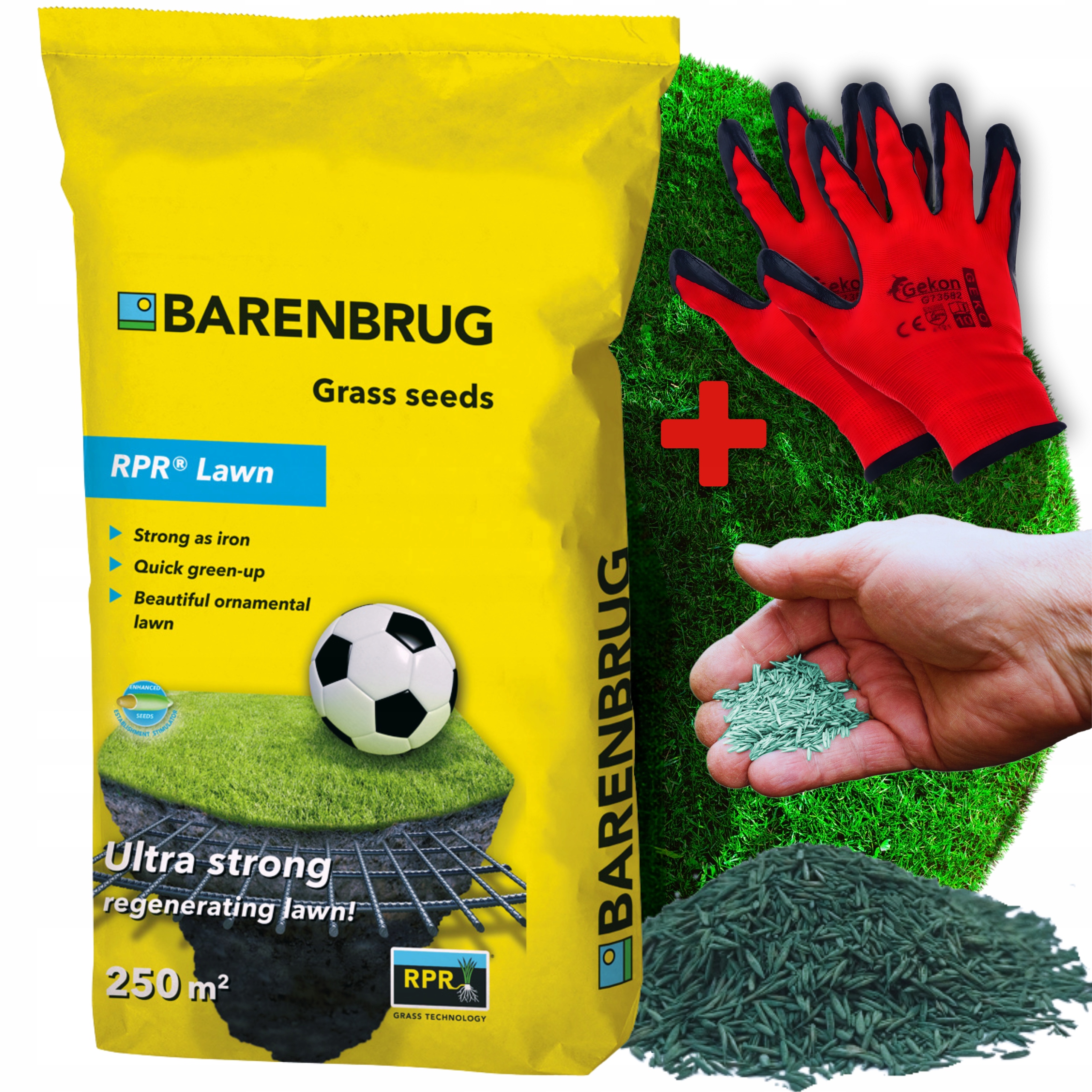 BARENBRUG СПОРТИВНАЯ ТРАВА, УСТОЙЧИВАЯ К ВЫТАПТЫВАНИЮ, ОКРУЖЕННАЯ ГАЗОНОМ RPR 5 КГ
