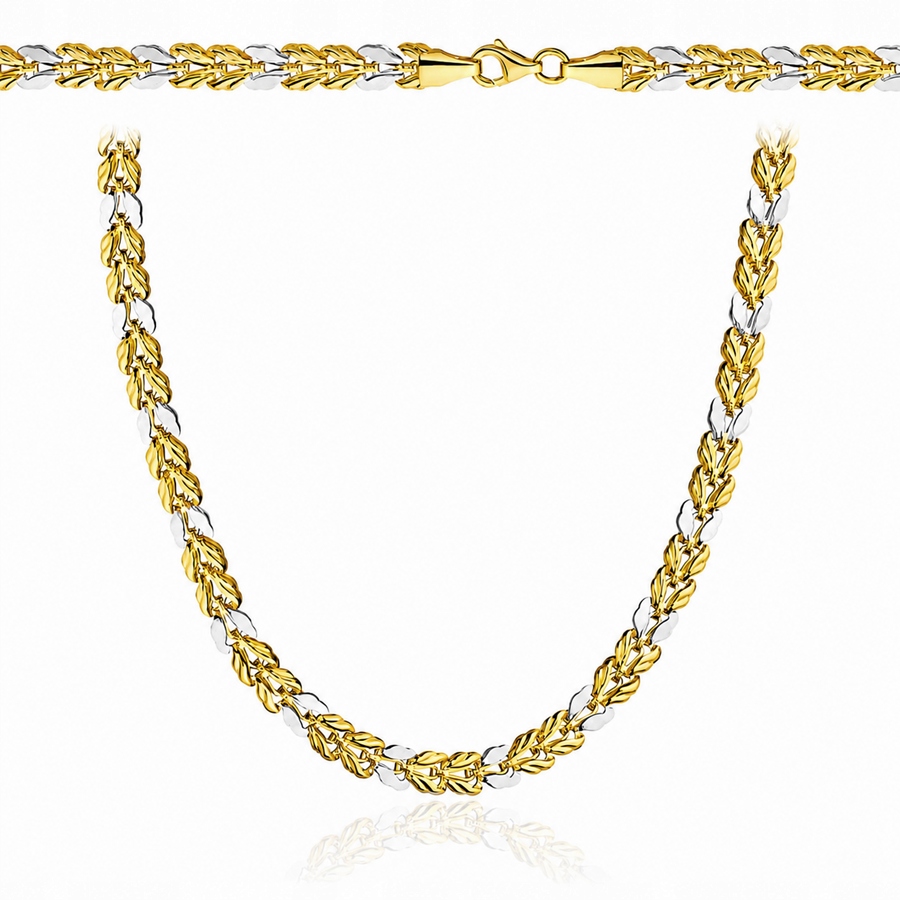 Złoty Naszyjnik Damski 4,80 mm Szeroki pr 585 14 karat