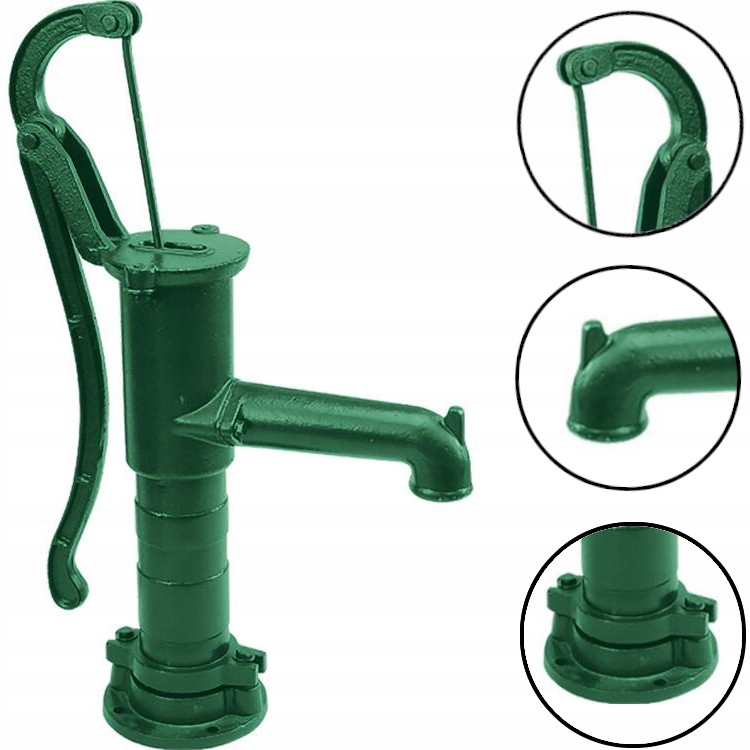 Pompa ręczna ogrodowa do wody abisyńska abisynka