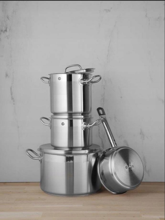 Garnek średni z pokrywką, HENDI, Profi Line, 23,5L, 360x(H)230mm Typ powłoki inna