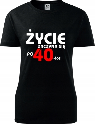 

Super Prezent Na 40 Urodziny koszulki damskie