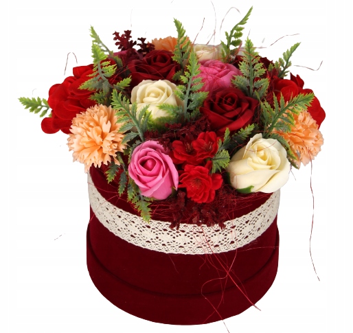 

Kwiaty Mydlane Flowerbox Maxflower Welur