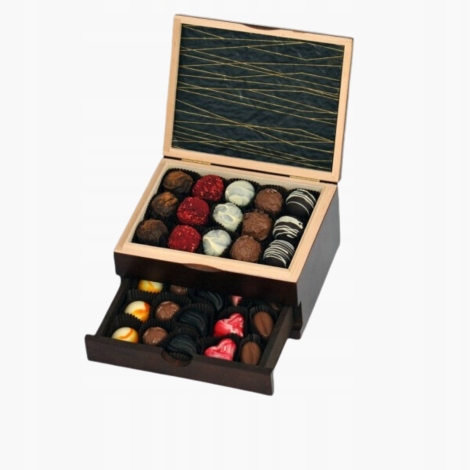 Levně Krabička ks pralinek se dvěma zásuvkami, dárek k Valentýnu