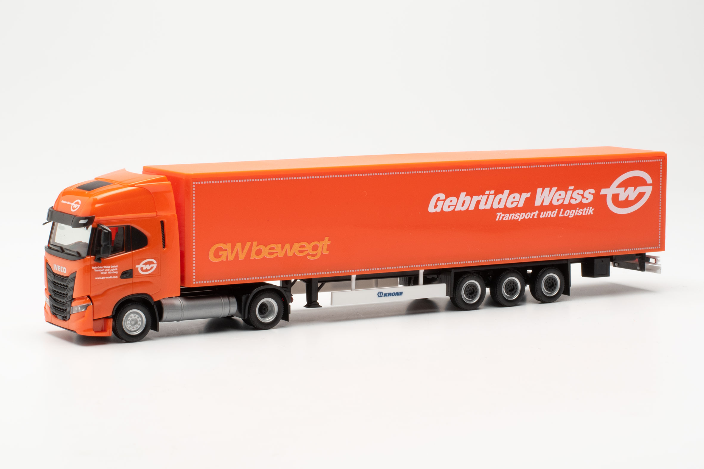 Herpa 317344 Iveco S-Way Lng 15m Gebrüder Weiss