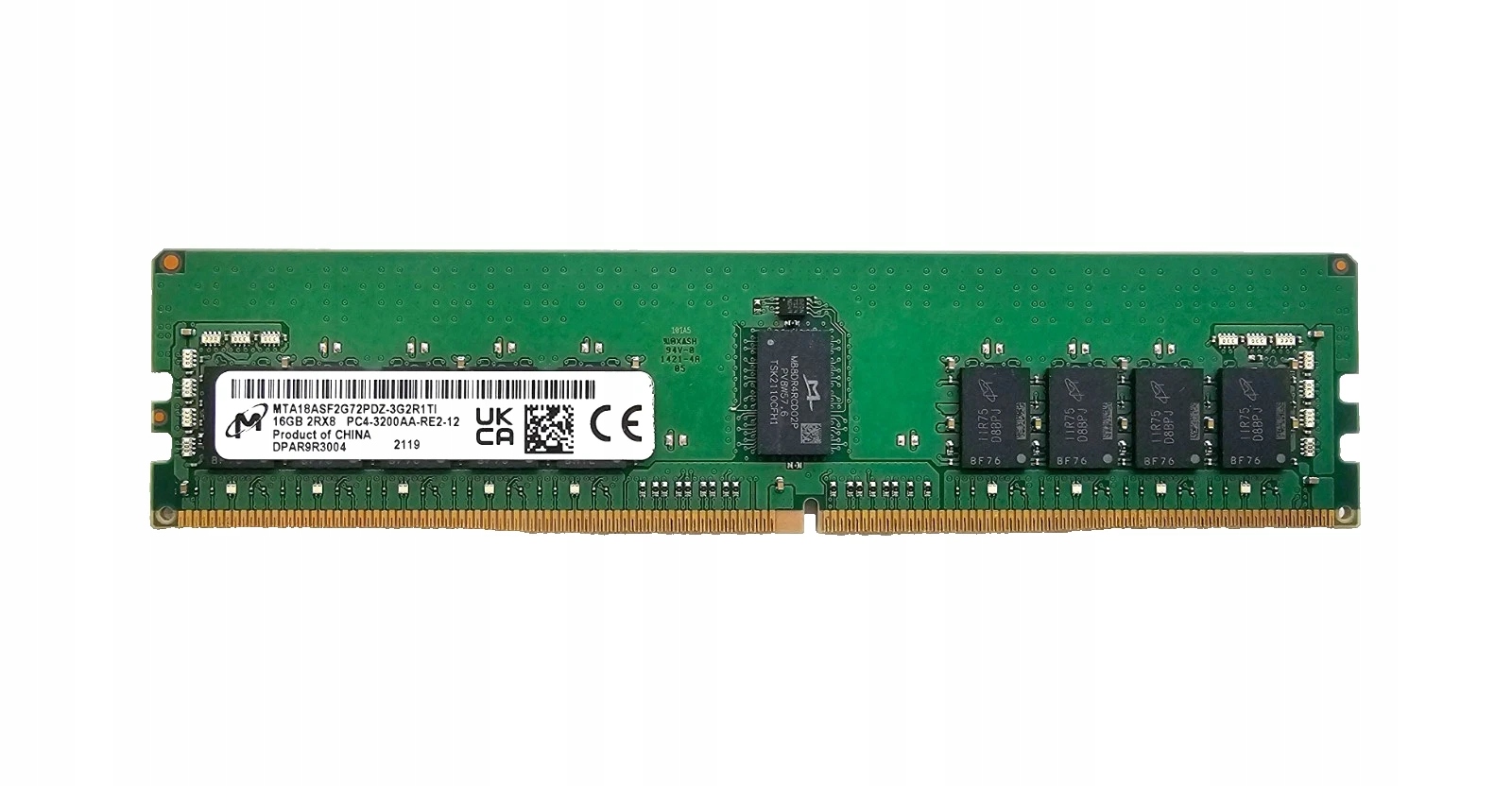 Pamäť Micron 16GB DDR4 3200MHz Rdimm Ecc server MTA18ASF2G72PDZ