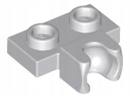 LEGO 1X2 С ФИКСАТОРОМ, КРЮК СВЕТЛО-СЕРЫЙ 14704