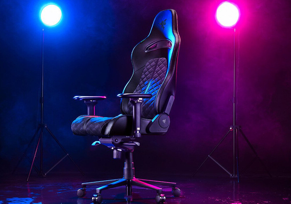 Razer Fotel Gamingowy Enki X, Sk�ra Syntetyczna, Podpora L?d?wiowa — 5