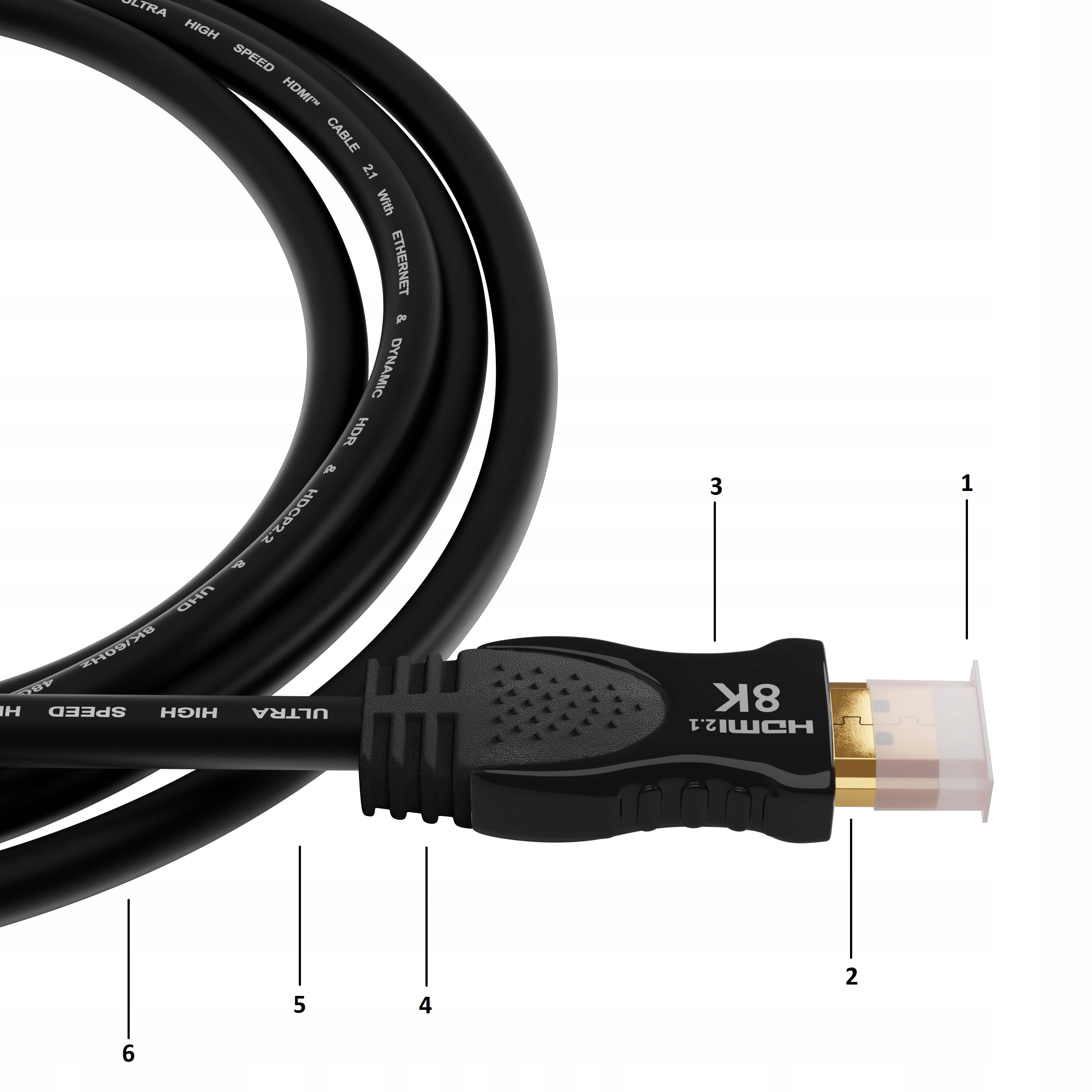 CERTYFIKOWANY Kabel HDMI 2.1 PROFESJONALNY eARC ZŁOTO 8K 4K/120Hz Agog 3m Długość kabla 3 m
