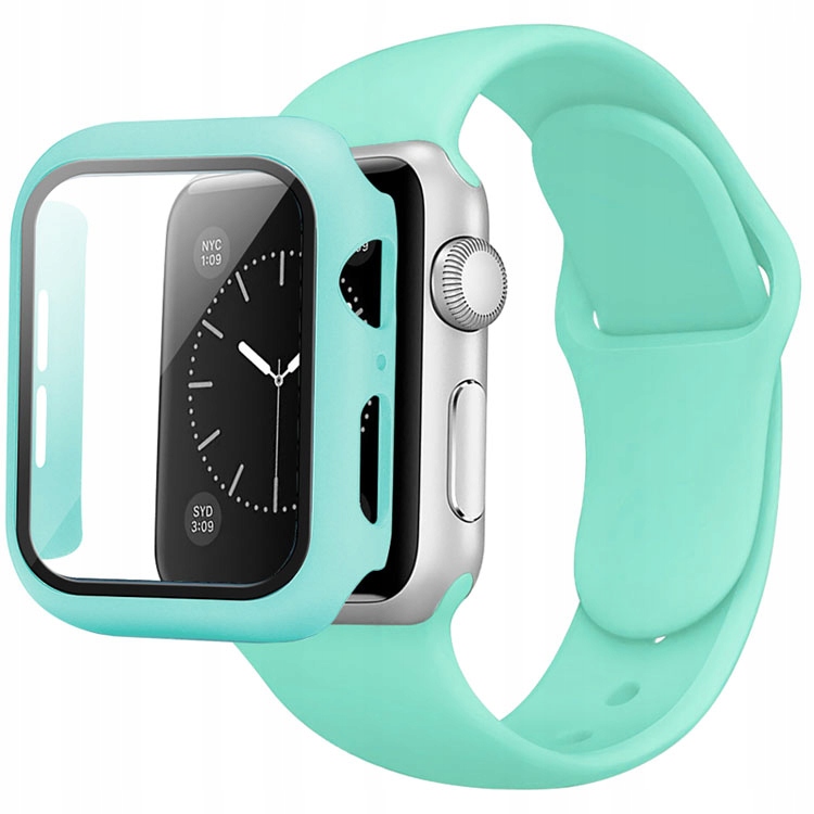 

Obudowa Etui Szkło 2w1 do Apple Watch 38mm + Pasek