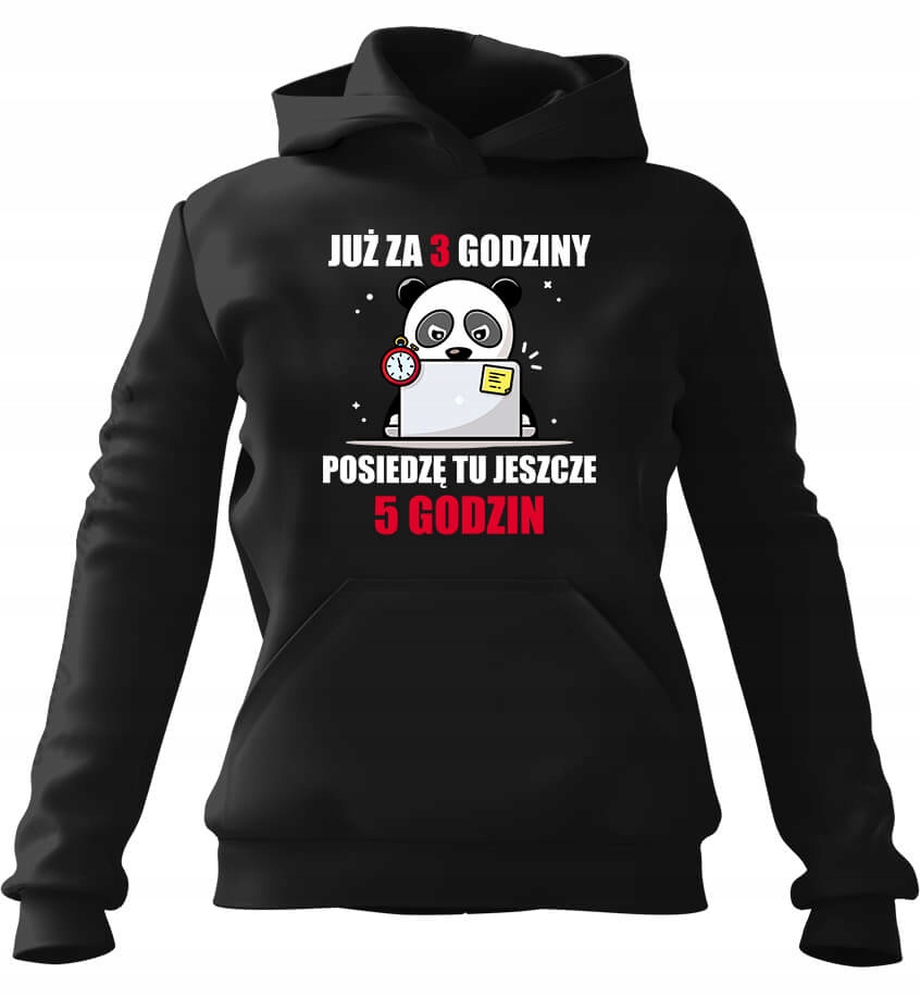 pánská mikina s kapucí Už za 3 hodiny Černá S pro něj chlapa manžela