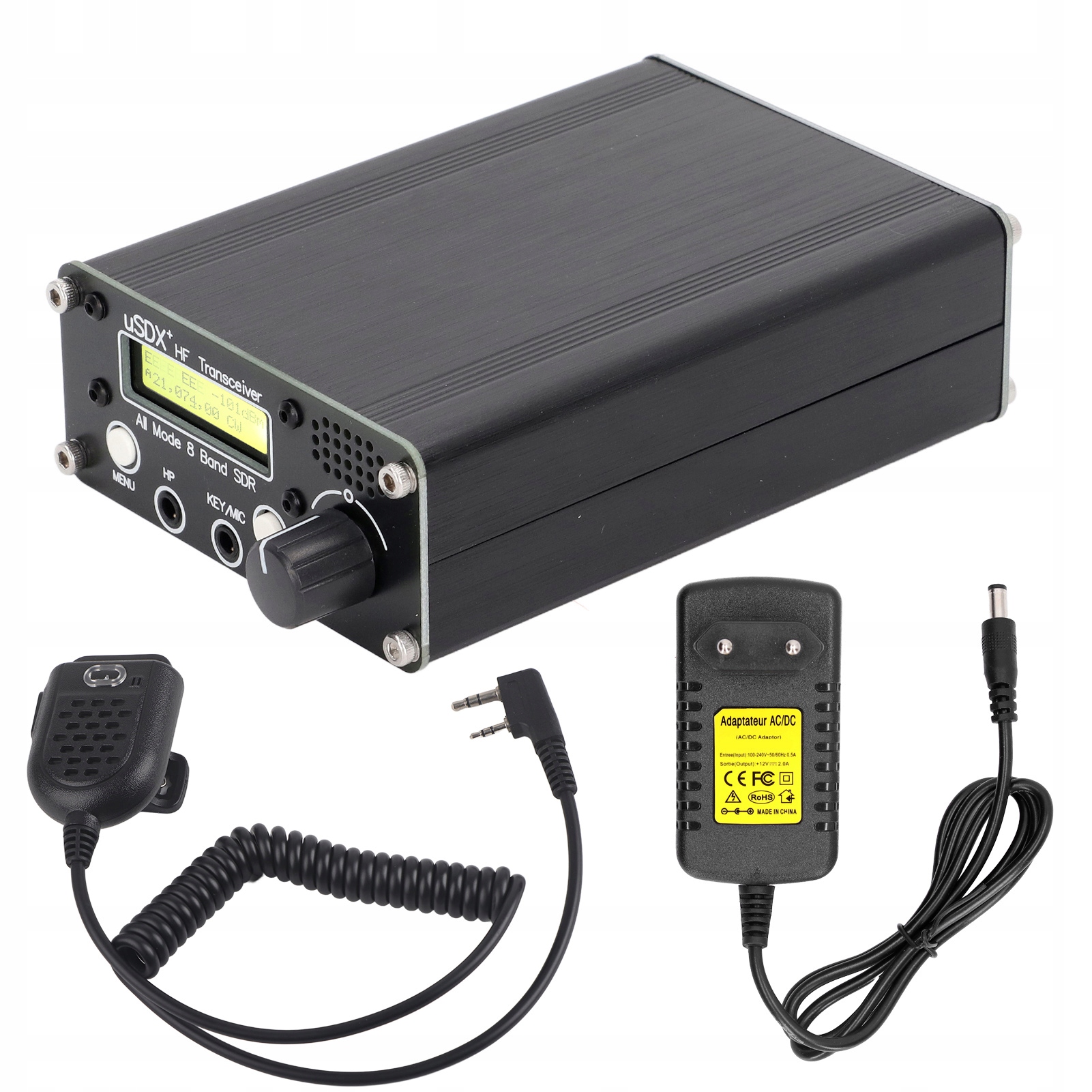 Usdr Usdx Skener Přijímač 8-kanálový LCD Sdr Cw