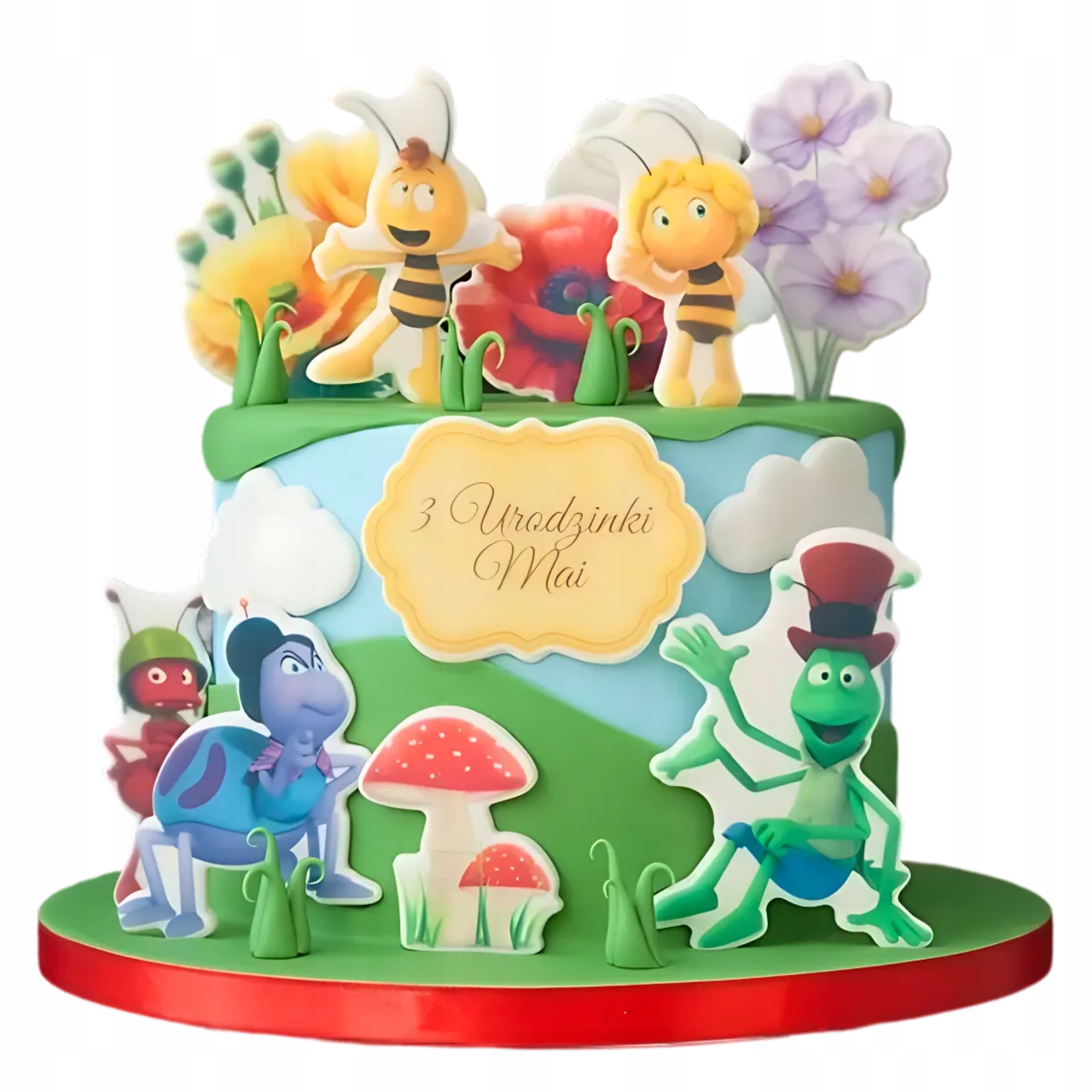 Sada na zdobení dortu Včelka Maja 2D 12el figurky na dort