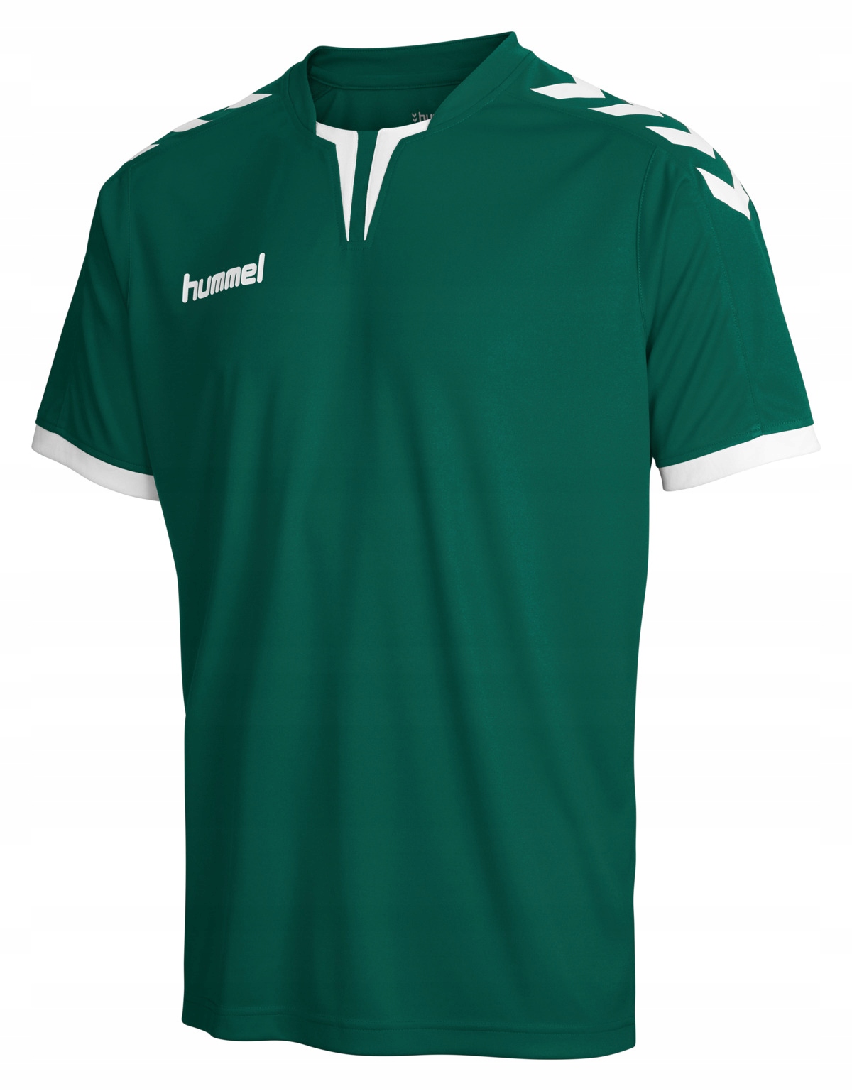 KOSZULKA SPORTOWA HUMMEL CORE SS POLY ZIELONA R. M