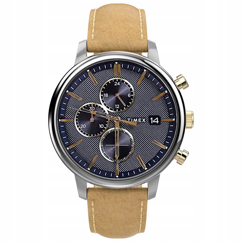 Pánské Hodinky Timex TW2U39000, hnědý pásek