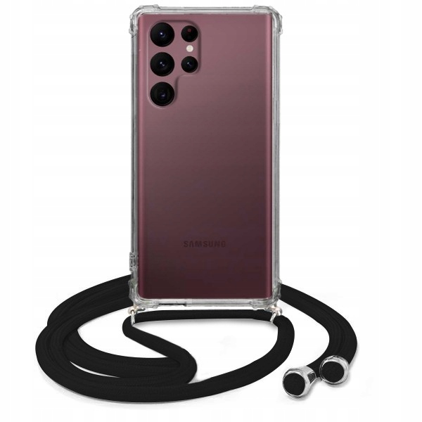 

Etui Crossbody Samsung S22 Ultra Czarny Sznurek
