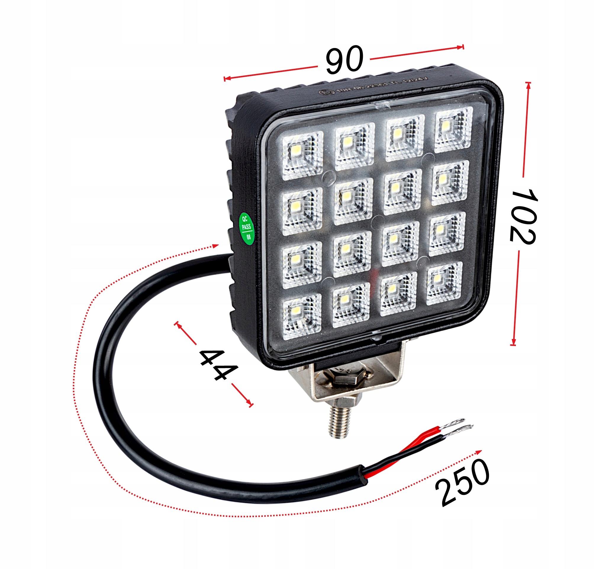 Lampa robocza halogen 16 LED z włącznikiem PARA Producent części Kamar