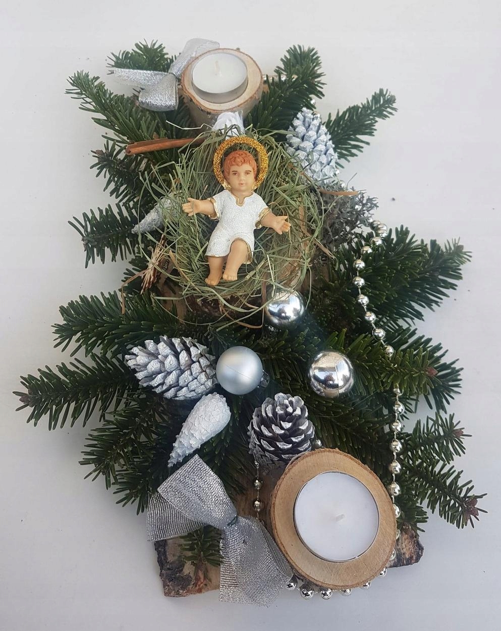 

Stroik 35cm Adwent Boże Narodzenie, dekoracja