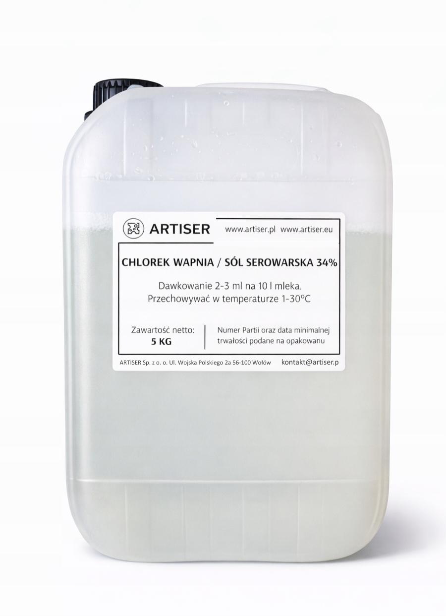 Tekutý sýrový chlorid vápenatý 5 kg