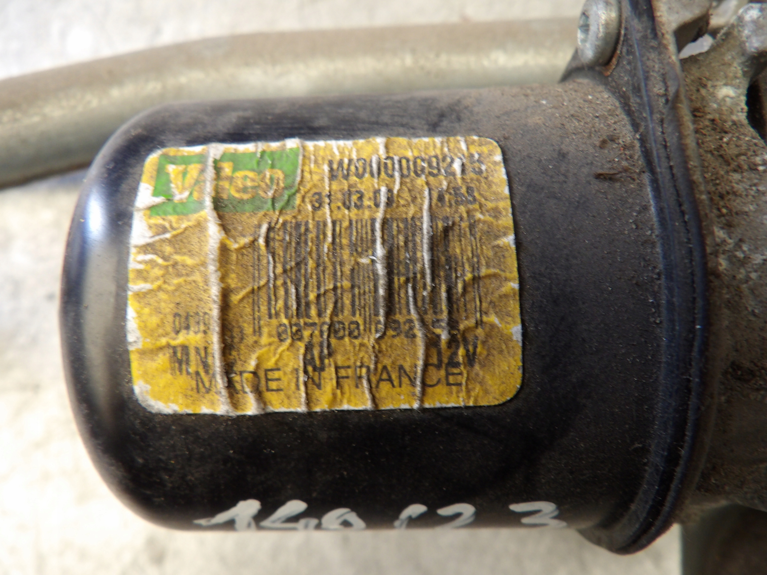 MÉCANISME WYCIERACZ. AVANT CITROEN C3 ET W000009215