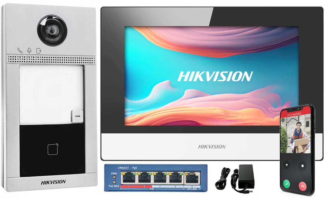 Ip Videovrátnik Hikvision Villa WiFi KIS604-S Aplikácia pre bránku