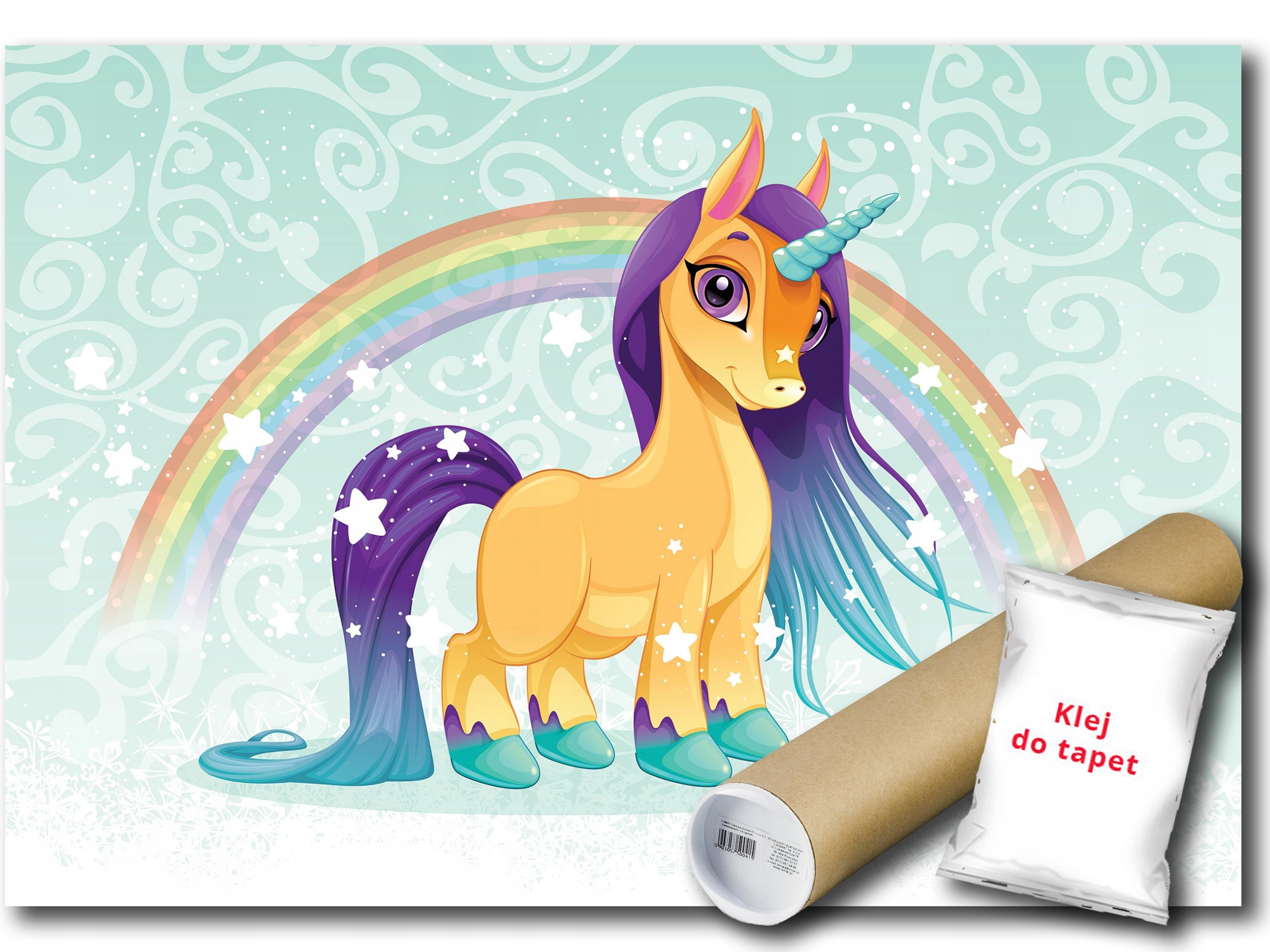 Vinylová Fototapeta Kuc Pony Jednorožec 416x290