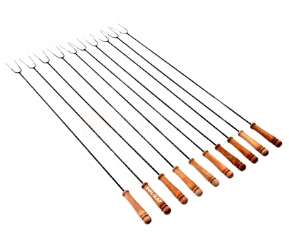 WIDEŁKI KIJE DO OGNISKA NIERDZWEWNE KOŃC.120 10szt Rodzaj widelec ogniskowy (widełki)