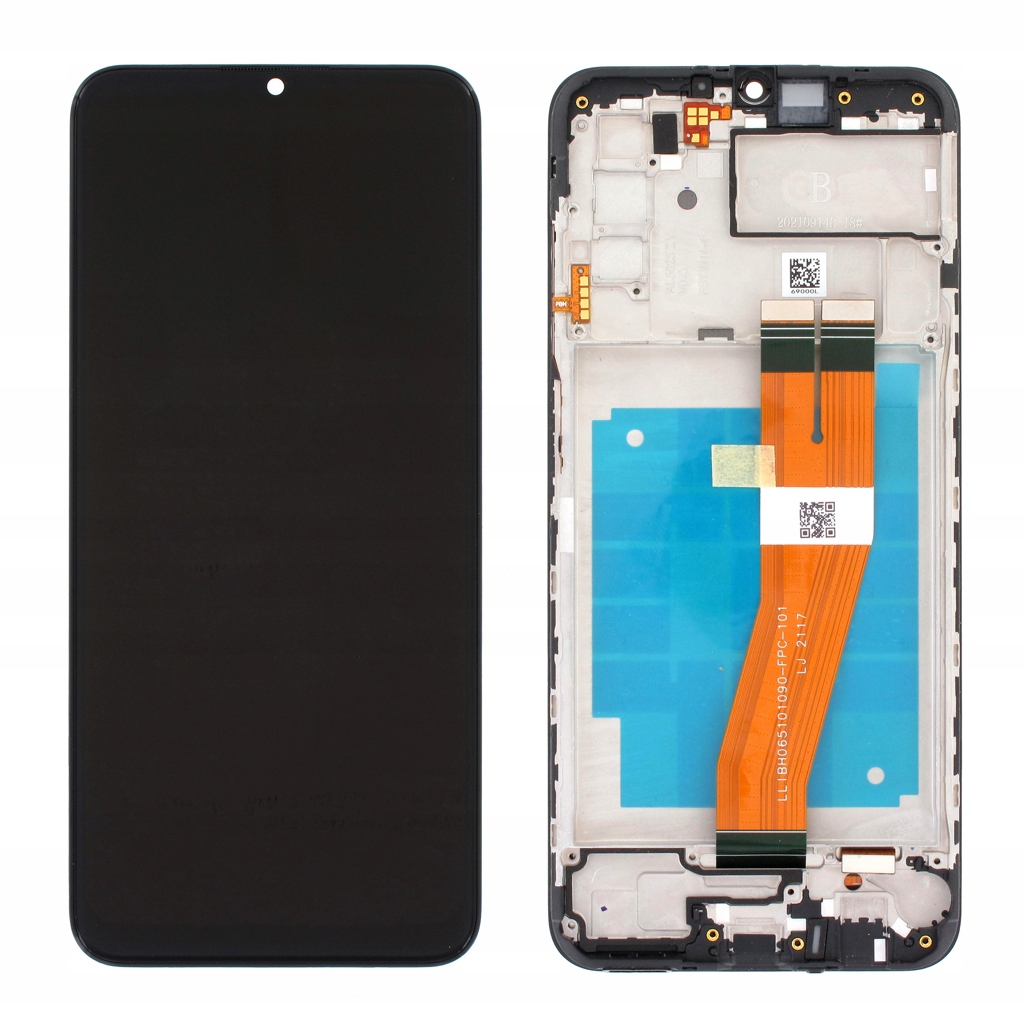 LCD displej Samsung A03s 2021 SM-A037F Černý S Rámečkem