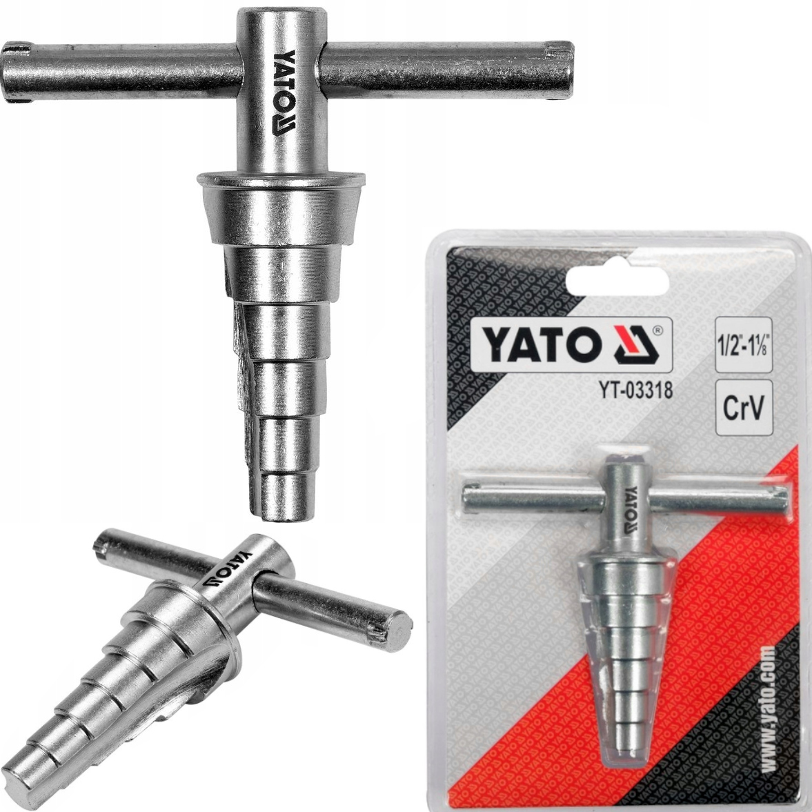 Klucz Stopniowy Z Uchwytem 1/2 Grzejniki Rury-Zdjęcie-0