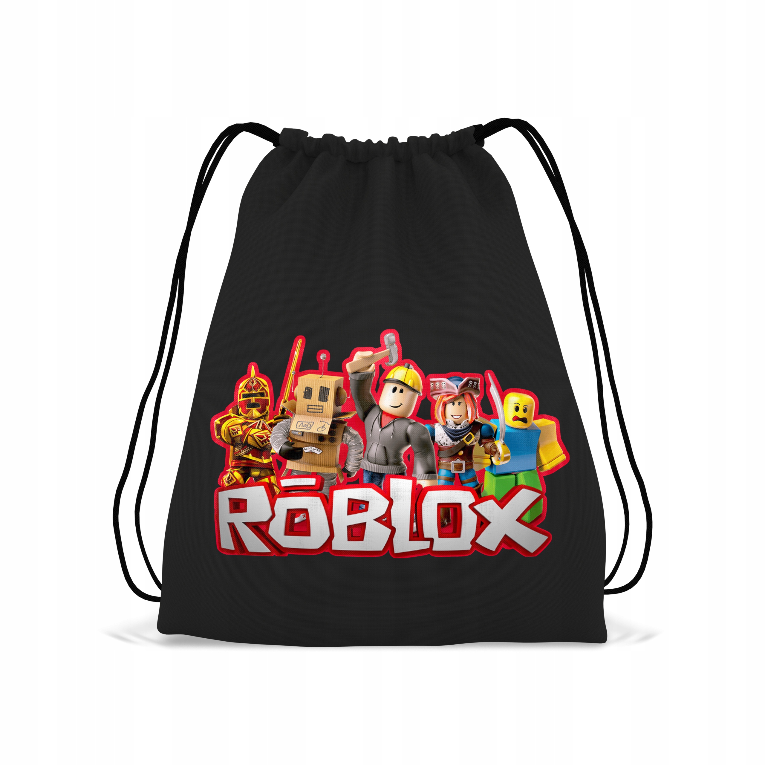 

Plecak Worek Czarny Prezent dla Fana Roblox 02