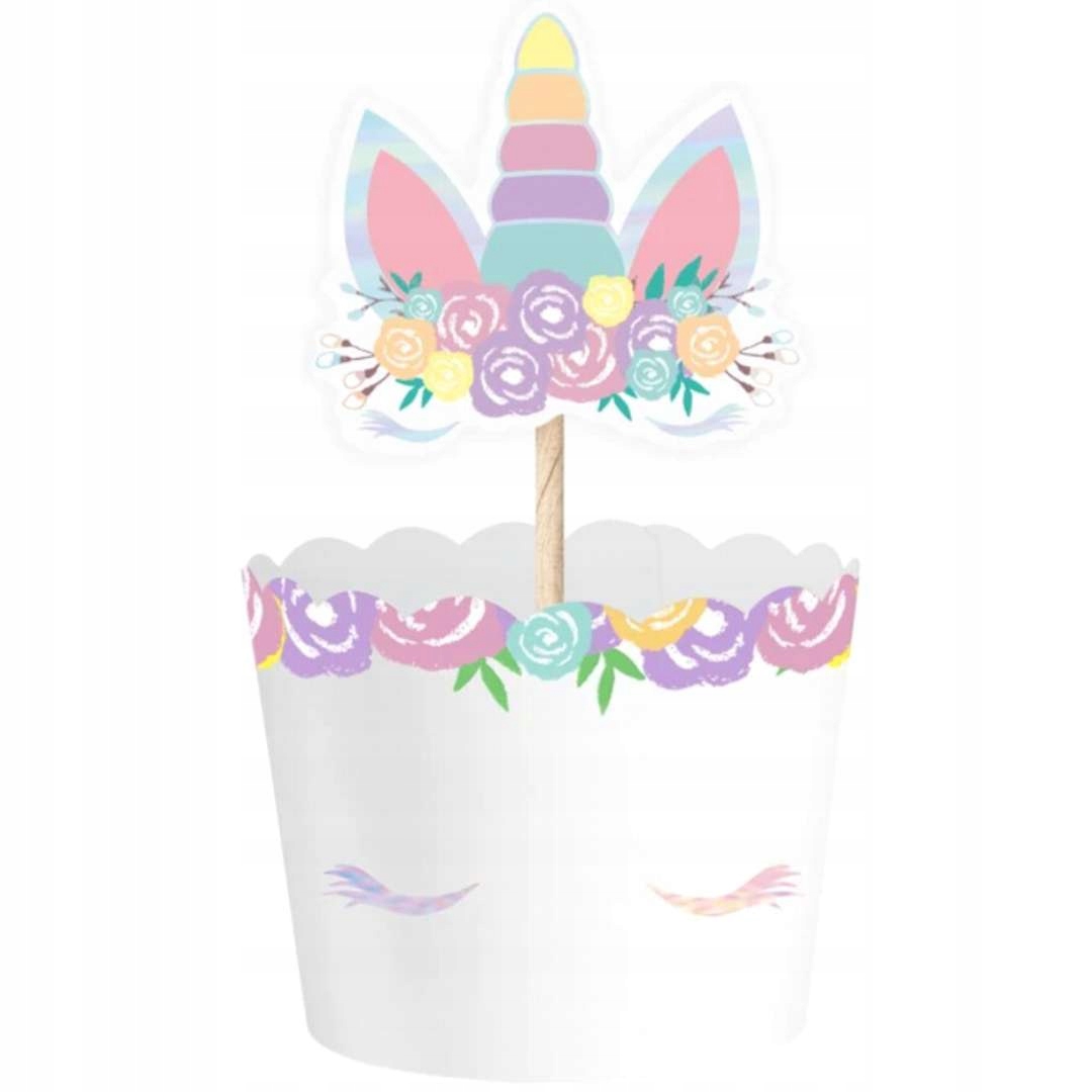

Papilotki do babeczek Urodziny Jednorożec Unicorn